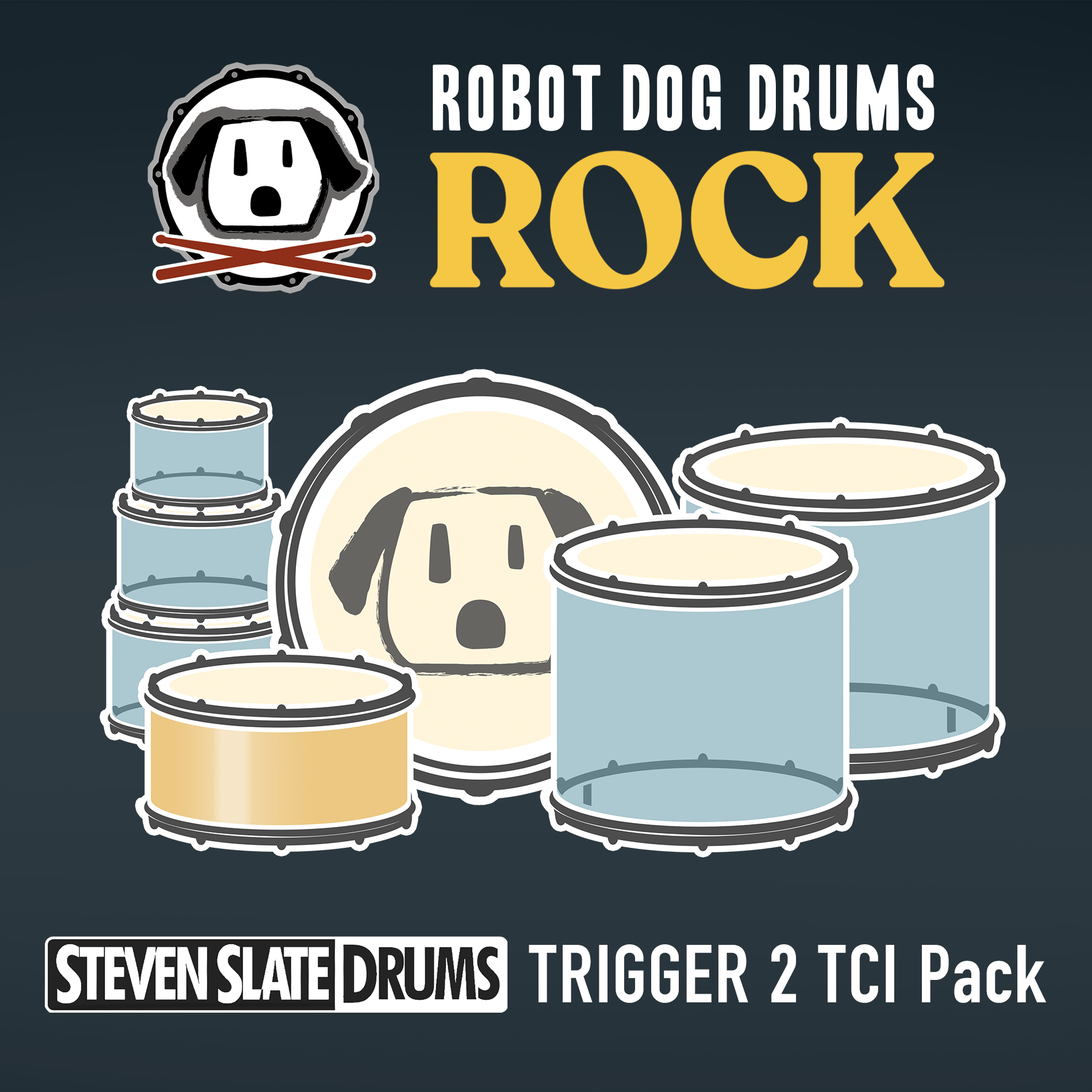 RDD Rock Slate Trigger 2 TCI Pack Robot Dog Drums