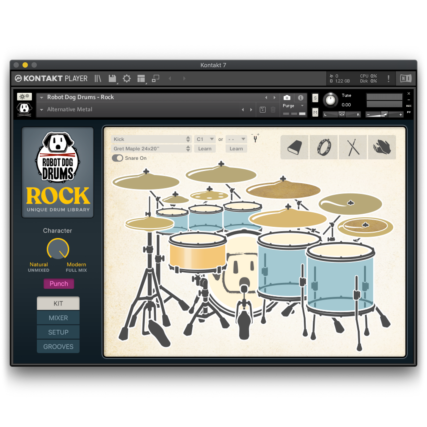 Robot Dog Drums - Rock